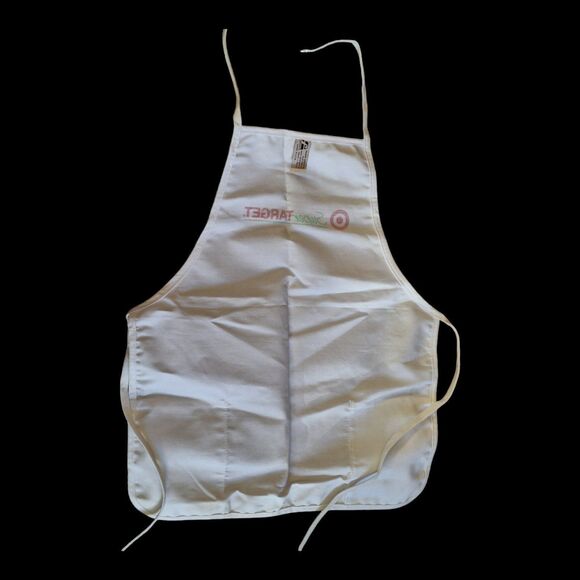 Vintage Cooks Bib Apron Made in USA Heavy Canvas Super Target 1990s Fabriko - Picture 3 of 9
